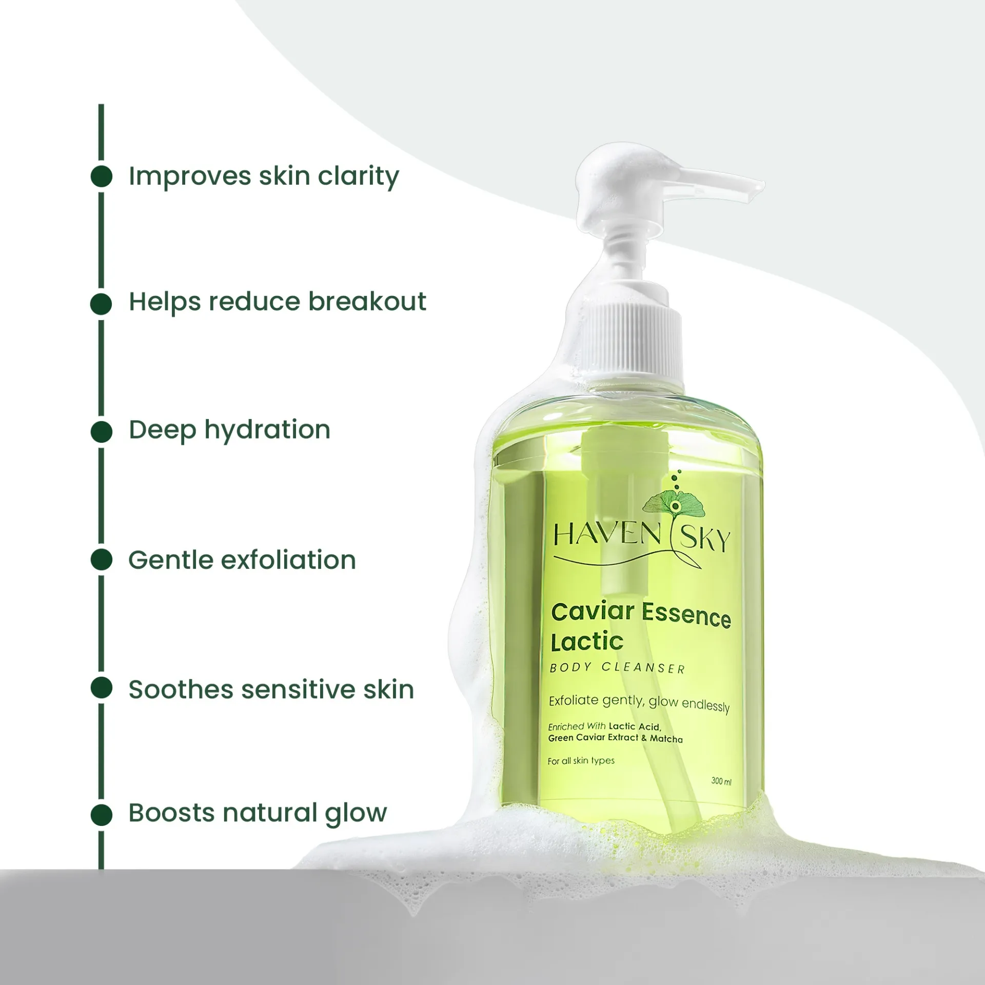 Haven Sky Caviar Essence Lactic Body Cleanser thumbnail 2